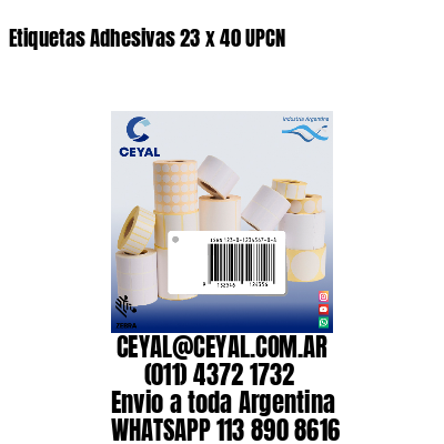 Etiquetas Adhesivas 23 x 40 UPCN