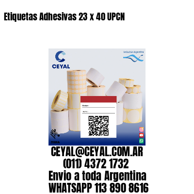 Etiquetas Adhesivas 23 x 40 UPCN