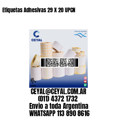 Etiquetas Adhesivas 29 X 20 UPCN