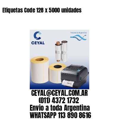 Etiquetas Code 128 x 5000 unidades