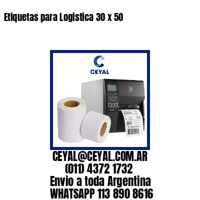 Etiquetas para Logistica 30 x 50