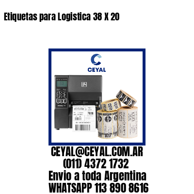 Etiquetas para Logistica 38 X 20