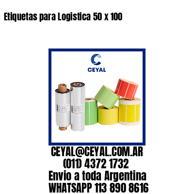 Etiquetas para Logistica 50 x 100