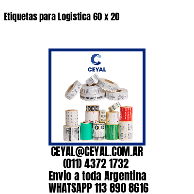 Etiquetas para Logistica 60 x 20