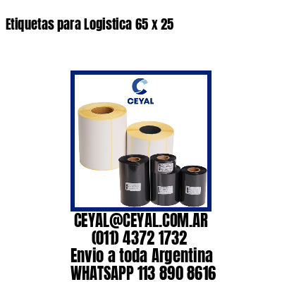 Etiquetas para Logistica 65 x 25