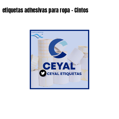 etiquetas adhesivas para ropa - Cintos