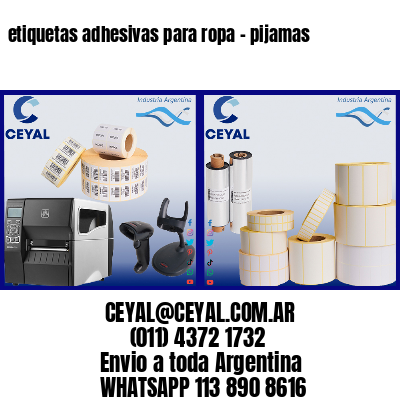 etiquetas adhesivas para ropa – pijamas