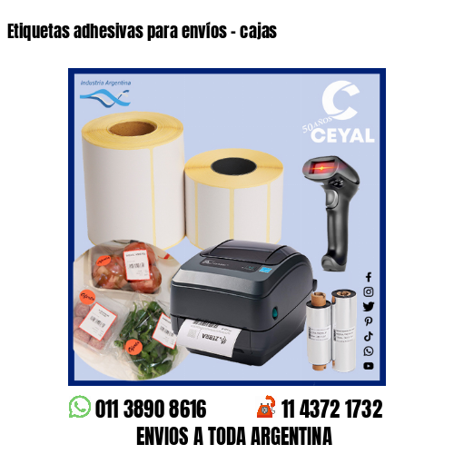 Etiquetas adhesivas para envíos – cajas