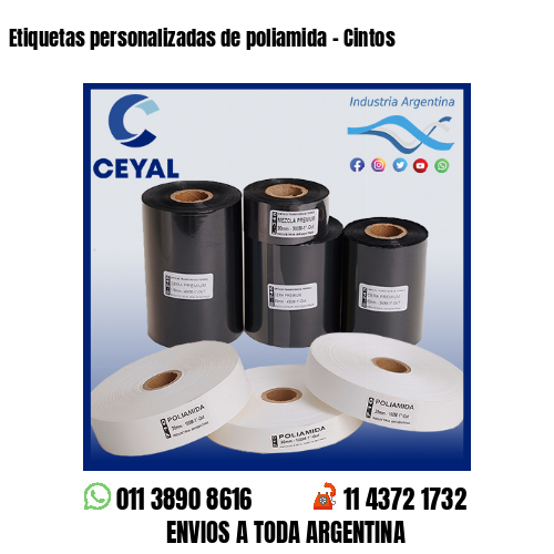 Etiquetas personalizadas de poliamida – Cintos