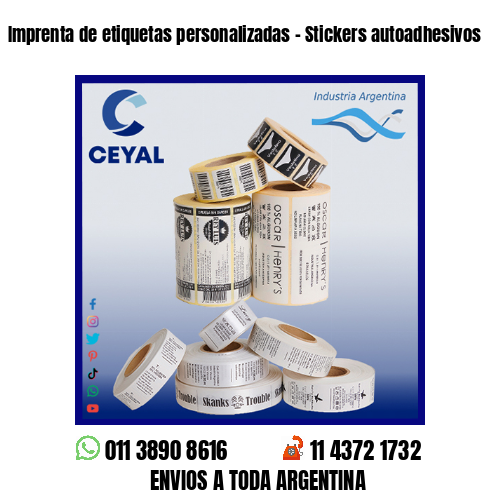 Imprenta de etiquetas personalizadas – Stickers autoadhesivos