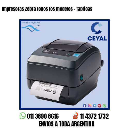 Impresoras Zebra todos los modelos – fabricas