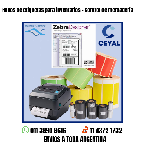 Rollos de etiquetas para inventarios – Control de mercadería