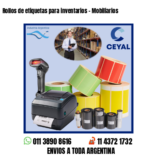 Rollos de etiquetas para inventarios – Mobiliarios