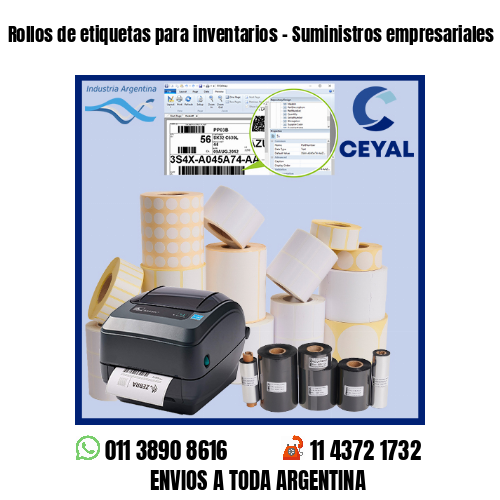 Rollos de etiquetas para inventarios – Suministros empresariales