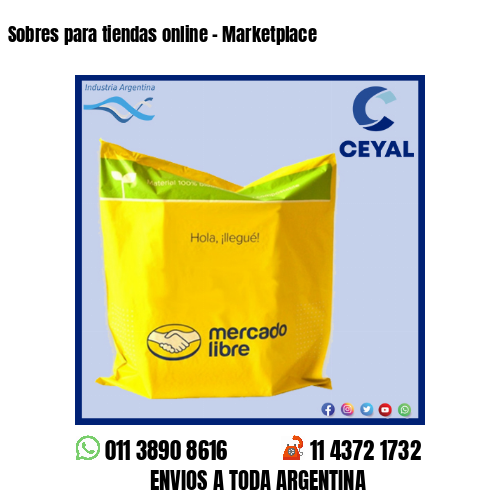 Sobres para tiendas online – Marketplace