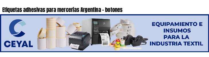 Etiquetas adhesivas para mercerías Argentina - botones