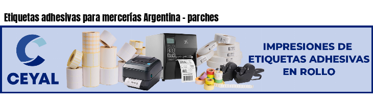 Etiquetas adhesivas para mercerías Argentina - parches