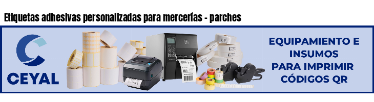 Etiquetas adhesivas personalizadas para mercerías - parches