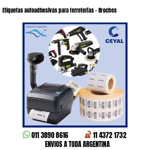 Etiquetas autoadhesivas para ferreterías – Broches