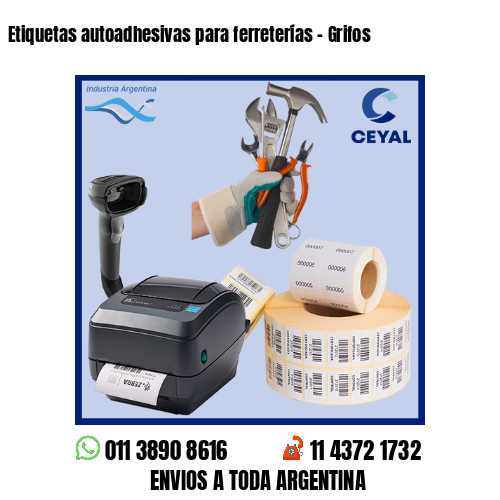 Etiquetas autoadhesivas para ferreterías – Grifos