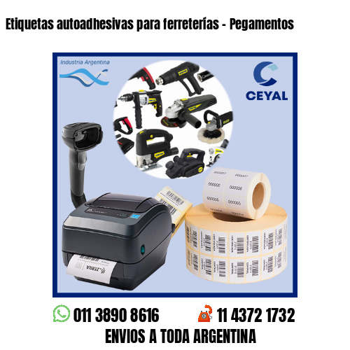 Etiquetas autoadhesivas para ferreterías – Pegamentos