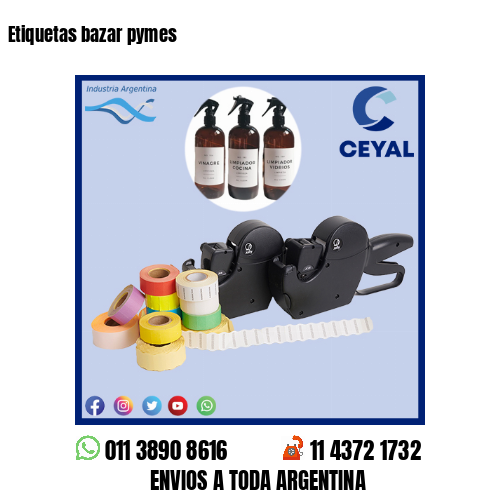 Etiquetas bazar pymes