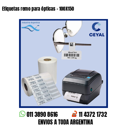 Etiquetas remo para ópticas – 100X150