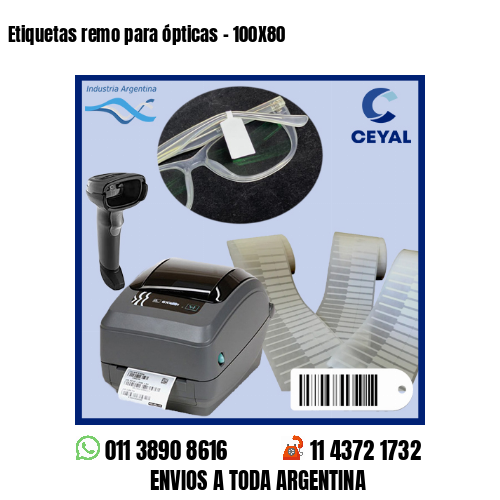 Etiquetas remo para ópticas – 100X80