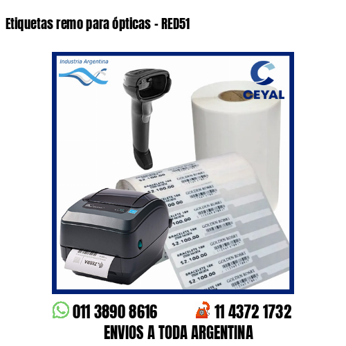 Etiquetas remo para ópticas – RED51