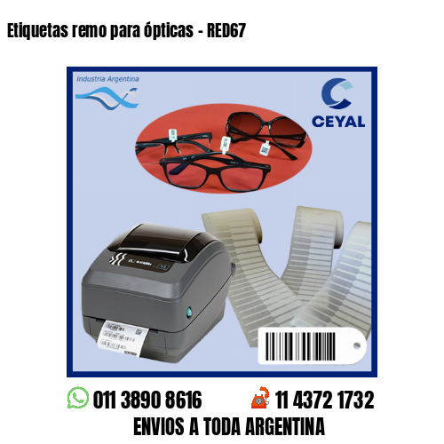 Etiquetas remo para ópticas – RED67