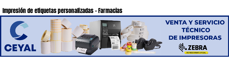 Impresión de etiquetas personalizadas - Farmacias