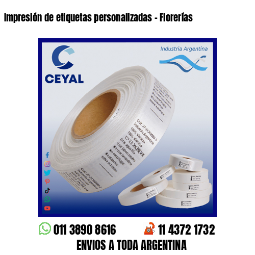 Impresión de etiquetas personalizadas – Florerías