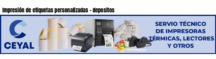 Impresión de etiquetas personalizadas - depositos