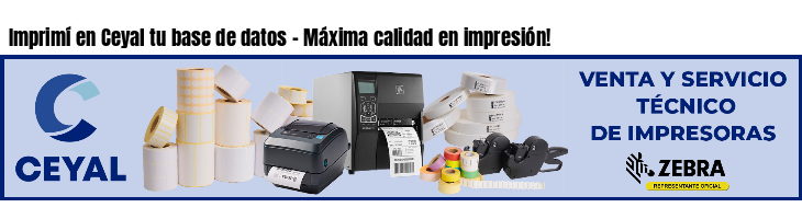 Imprimí en Ceyal tu base de datos - Máxima calidad en impresión!