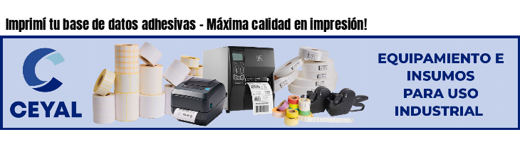 Imprimí tu base de datos adhesivas - Máxima calidad en impresión!