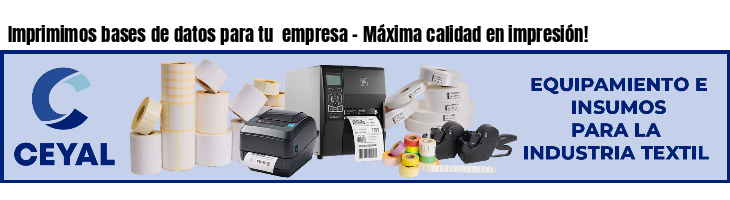 Imprimimos bases de datos para tu  empresa - Máxima calidad en impresión!