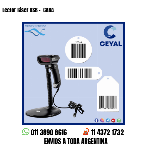 Lector láser USB –  CABA