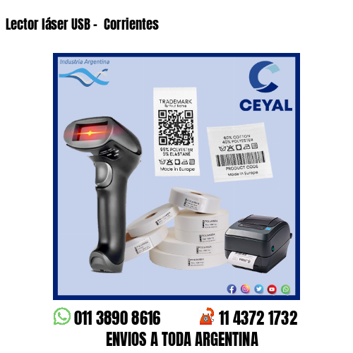 Lector láser USB –  Corrientes