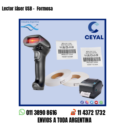 Lector láser USB –  Formosa