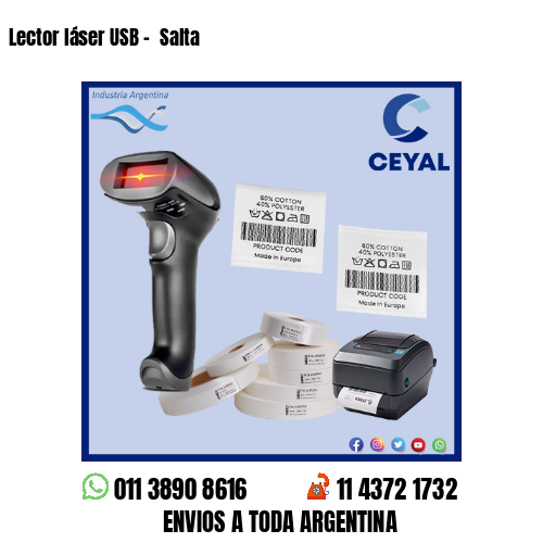 Lector láser USB –  Salta