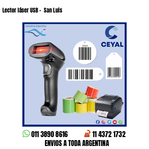 Lector láser USB –  San Luis