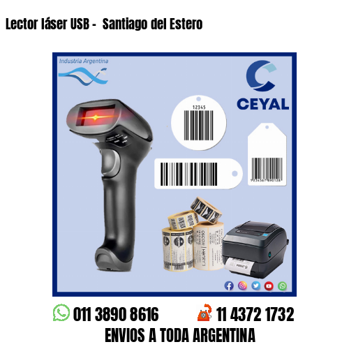 Lector láser USB –  Santiago del Estero