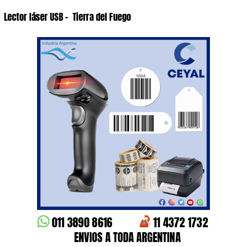 Lector láser USB –  Tierra del Fuego