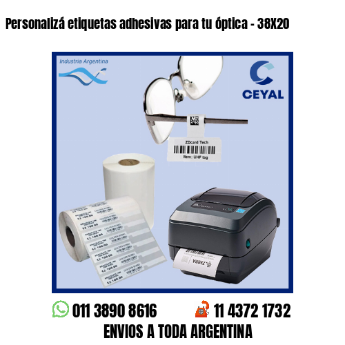 Personalizá etiquetas adhesivas para tu óptica – 38X20