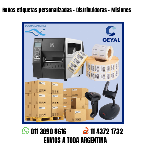 Rollos etiquetas personalizadas – Distribuidoras – Misiones