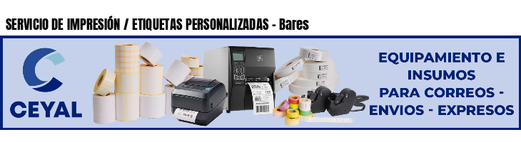 SERVICIO DE IMPRESIÓN / ETIQUETAS PERSONALIZADAS - Bares