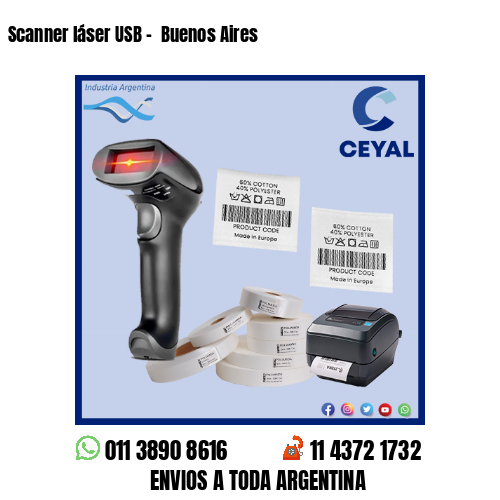 Scanner láser USB –  Buenos Aires