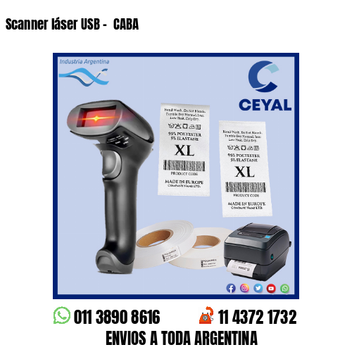 Scanner láser USB –  CABA