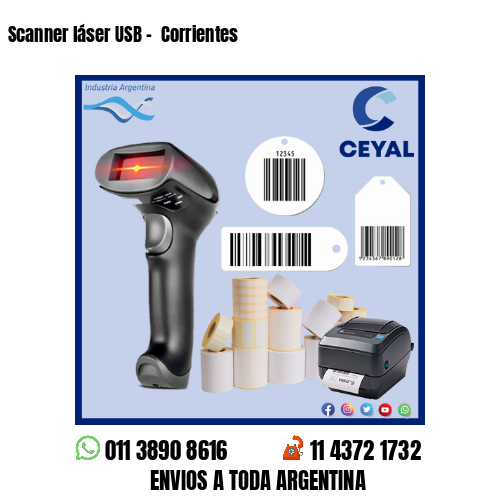 Scanner láser USB –  Corrientes