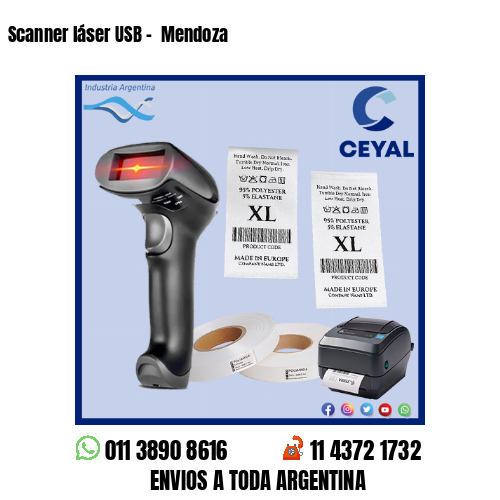 Scanner láser USB –  Mendoza